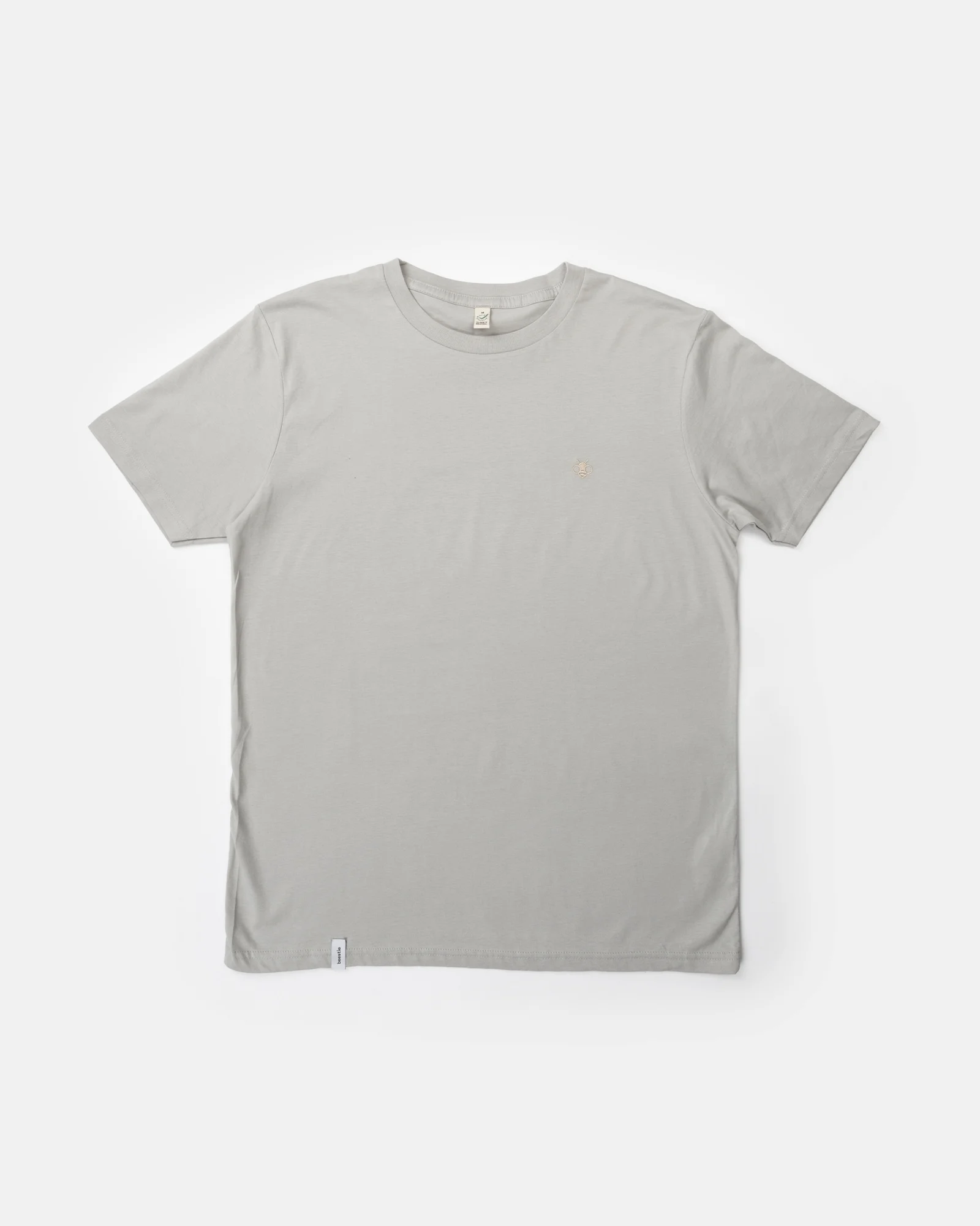 Produktbild beestie Organic Color T-Shirt Unisex in der FarbeLight Grey